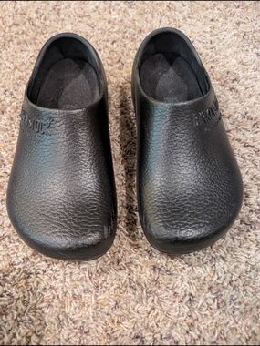 Birkenstock Black Slip-On Clog Mules